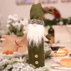 Champagne Faceless Bottle Cover Party Long White Beard Christmas Hat Old Man Bottles Cover Bag Doll Restaurang Dekorationer Tillbehör 8 5HB Q2