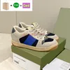 Luxuriöse Freizeitschuhe, klassischer Vintage-Sneaker aus schmutzigem Leder, Webdesigner-Sneaker, weiß, beige, ebenholzgrün, obsidiangrau, erdbeerbedruckt, für Herren und Damen