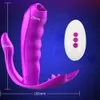 Vagin langue léchant chauffage vibrateur femme portable gode Clitoris stimulateur Massage Anal Oral sexy jouet pour les femmes