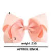 60Pcs 8 Inch Grosgrain Ribbon Large Bows Hair Clip Baby Girls Toddlers Teens Alligator clips hair Accessories Barrettes