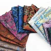 Bow Ties Variety Trendy Men näsduk Pocket Hanky ​​Silk Squared Paisley Cashew Hankerchief Menbow Emel22