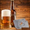 ステンレススチールビールボトルオープナースペードポーカーカードシェイプバーツールウォレット持ち運びが簡単なカラードロップ配信2021オープナーキッチンも