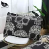 Dream Ns Flower Skull Beddings and Bed Sets Black Color Duvet Cover King Size Luxury Sugar Bedding Set Queen Pn007