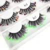 Cils colorés Gileter cils naturels longs cils outils de maquillage doux moelleux faux cils Extension en gros