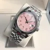 Titta p￥ Automatisk mekanisk 2813 Movement Mens Watches 41mm Classic Wristwatch Business Wristwatches rostfritt st￥l armband Montre de luxe armband