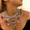 Ketens mode voortreffelijke ovale edelsteen Rhinestone dames ketting zilver ingelegde zirkonen hangerse sieraden accessoiresschains