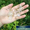 10 st formade mini små glasflaskor med genomskinlig korkpropp Små injektionsflaskor Burkar Behållare Meddelande Bröllop Önskemål Smycken