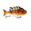 Haute qualité à propos de K1637 8cm 14g leurre de nage Panfish multi-articulé Panfish Bluegill nageurs dur Topwater basse leurres de pêche manivelle eau salée 200 pcs/lot