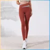 AL0LULU Professional yoga pants women's high waist tight elastic nude V-shaped color matching slim sports pant leggings 254