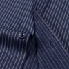 Мужская классическая с длинным рукавом с длинным рукавом / полосатыми основными рубашками платья Одиночный патч Pocket Pocket Business Standard-Fit Office социальная рубашка 220322