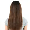 Cheveux chinois africain cheveux bouclés droite cliphair extension de couleur naturelle usine de gros