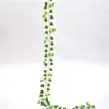 100st löv 1 stycke 2,4m heminredning konstgjorda murgröna bladkrans växter vinstockar falska löv blommor creeper grön ivy krans 5547 Q2