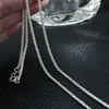 Kedjor Enkel silverfärgad tunn kedjekokerhalsband för kvinnor män minimalistisk kopparmetall krage halsbaschains gudl22