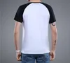 DIY T-SHIRTS Custom Printed Men's Raglan Sleeve T Shirt med din egen logotyp OEM Blank Solid Färg sommar manliga tees Personliga grafiska bilder eller text HFCMT04