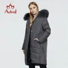 Astrid Winter Women's Coat Women Long Warm Parka Jacka med rävpäls Bio-Down Female Clothing Design 9172 201127