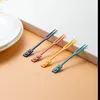 Toy Flatware Small Fork Disposable Household Fruit Forks Cute Solid Color Cake Fork Biscuit Sign Hotel Western Food Fruits Toothpick