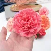Декоративные цветы венки 2/5/10pcs 8 см. Искусственная цветочная гвоздика для свадебной домашней вечеринки праздничный декор Diy Vase Wase Wase Gift Box Deco