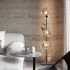 Lampadaires italien lumière luxe salon canapé lampe Villa modèle nordique minimaliste moderne fait à la main en verre lampes créativesFloor