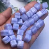 Decorative Objects & Figurines 1pc Natural Blue Lace Agate Cube Crystal Quartz Stone Carvings Mineral Healing Reiki Gemstone Home Room Decor