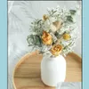 Decorative Flowers Wreaths Festive Party Supplies Home Garden Real Natural Dried Flower Bouquet Rose Pampas Grass Gypsophila Plants Decora