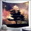 Serviette Textiles De Maison Jardin 150X130Cm Incroyable Nuit Ciel Étoilé Étoile Tapisserie 3D Imprimé Tenture Murale Image Bohème Plage Nappe Bla