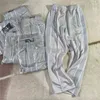 2022ss Needle Jogging Pants Мужчины Женщины Цветные полосатые тканые брюки с вышивкой Butterfly Awge T220721