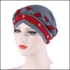 Beanie/Skl Caps Hats Hats Scarves Gloves Fashion Accessories Muslim Women Hijab Hat Chmeo Cap Braid Beads Turban Headscarf Islamic Head W