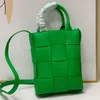 Arco Neueste Kassetten-Einkaufstasche Designer-Tasche Umhängetasche Damentaschen Intreccio Lether Mini-Handtasche Schultertasche Luxuriöse modische Umhängetaschen-Handtaschen Grün