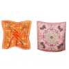 2 PC Femmes 100% Soie Carré Écharpe Cravate Bandeau Foulard Sac Accessoires 53 cm Largeur 53 cm