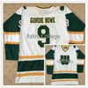 CeUf #9 GORDIE HOWE WHA NEW ENGLAND WHALERS RETRO HOCKEY JERSEY Mens Embroidery Stitched Customize any number and name Jerseys