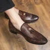 로퍼 남성 신발 가죽 이탈리아에서 우아한 신발 남자 드레스 신발 zapatos de hombre