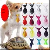 Поставки одежды для собак Pet Home Garden 60Pc / Lot Прибытие Colorf Регулируемые галстуки Bowties Cat Puppy Галстуки-бабочки Уход 6 типов Gl0111 Drop D