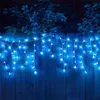 Строки 5M 216 светодиодных занавесков зажильника из соликости подключите 8 режимов волнистые открытые сказочные лампы 0,7 млн. Рождественская свадьба домашнее украшение светодиода