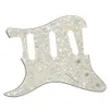 Left Handed 11 Holes SSS Guitar Pickguard Scratch Plate For Electric Guitar Aged Pearl