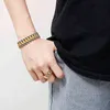 Hot Fashion 15mm Luxo Mens Womens Watch Chain Watch Band Bracelet Hiphop Gold Silver Steel Strap Strap Bracelets Cuff H220418