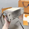 Tasche Hochwertige Handtaschen Geldbörse Echtes Leder Clemence Abnehmbarer Schultergurt Innenfach Tasche Mode Buchstaben Tragetaschen