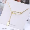 Anhänger Halsketten Timtree Dainty Koreanische Pin Design Halskette Für Frauen Lange Quaste Kette Choker Schmuck Collares MujerPendant