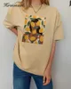 Hirsionsan Gotic Graphic T Shirt Women Fashion Aesthetic Lemon Print Summer Tops Korean Cotton Short Sleeve Female Tees 220514
