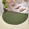 Half Garden Type Doormat entrance door Foot Mat Non-slip Bath Checkered Bathroom Rug Water Absorption Quick Dry Floor Carpet 220504