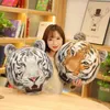 Año nuevo mascota almohada realista tigre suave peluche juguetes rellenos hermosas muñecas de dibujos animados para niños niños regalos de navidad j220704