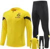 23 24 enfants et hommes Borussia Dortmund veste de survêtement Ensembles de football REUS BELLINGHAM costume d'entraînement ensemble de football Survetement 22/23/24 vêtements de sport pour hommes