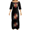 Pary sukienka Samoan Puletasi Polinezyjczyk Niestandardowy wzór Tradycyjny odzież Kobiety sukienki projektowe Ptaha 2207065930834