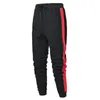 Herrbyxor Män förlorar sport som kör rand Sweatpants Fitness Training Mens Pencil Trousers Tracksuit Jogging Sportswear Bottom