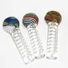 Glycerin Glass Aceite Burner Tubo Accesorios para fumar ceniza Catcher 4.72 pulgadas de tabaco seco Dab Rig Bongs Tipas de agua