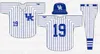 GlaA3740 Herr Custom NCAA Kentucky Wildcats basebolltröja Zeke Lewis Justin Olson Brett Marshall Kyle Music Jake Thompson Austin Schultz UK Jersey