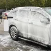 Waterpistool sneeuwschuim lans druk jet auto wasmachine reinigingsgereedschap 1l zeep sproeierfles m22x1.4 connector met 5 spray -spuitmondjeswater