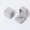 Velvet Jewelry Gift Boxes Square Design Rings Display Show Case Weddings Party Couple Jewelry Packaging Box For Ring Earrings 55x50x45MM SN4753