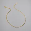 Brass Beaded Chains in Gold Silver Basic Chain Chockers Thin Necklaces283J