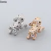 Donia Jewelry Luxury Ring Palace Leopard Head Titanium Inlaid Zircon European and American Creative Female Handmade Designer Gift 186t