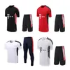 22 23 Bayern Short Sleeve Adult Tracksuit Kit Soccer Jerseys SurveyTement 22/23 Sane Gnabry Muller Kimmich Football Man Sleeveless Vest Training Suit Set
